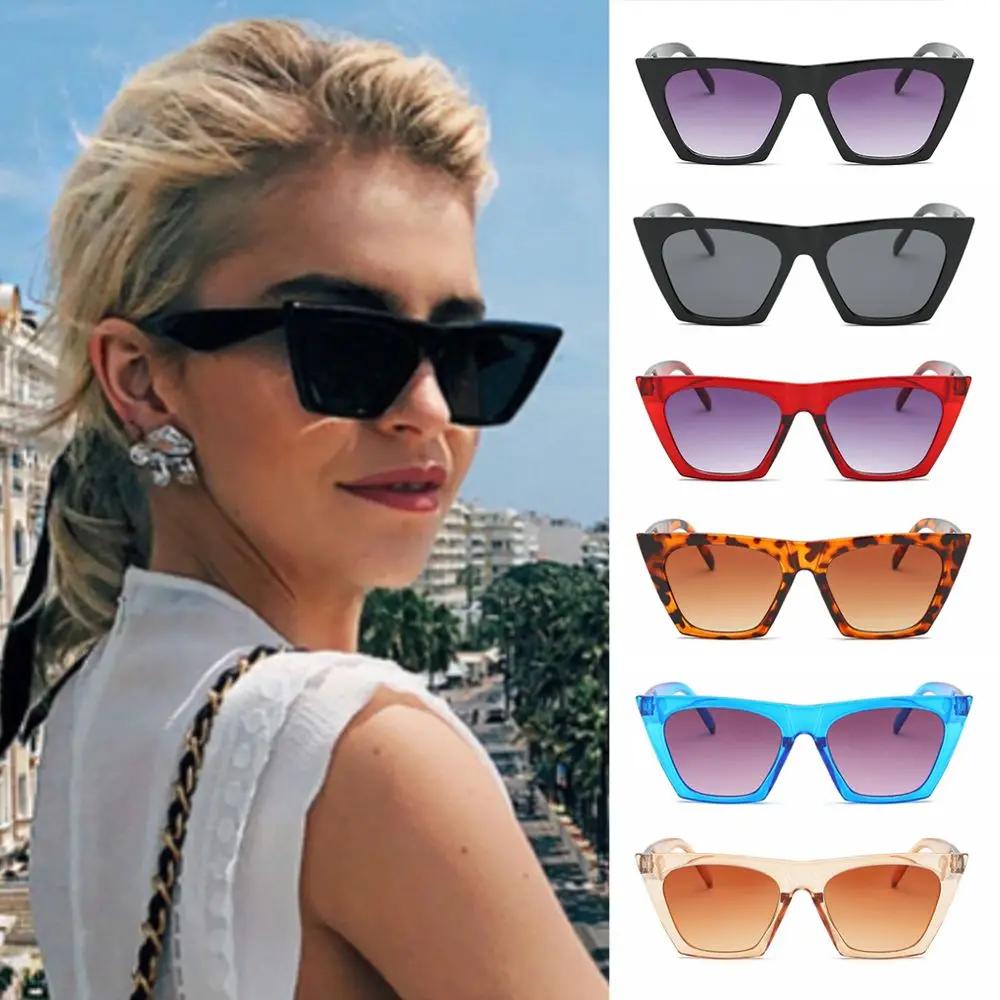 여성용 사각 프레임 선글라스, UV400 보호 고글, 빈티지 선글라스, 여름 안경